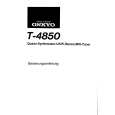 ONKYO T4850 Instrukcja Obsługi