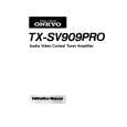 ONKYO TXVS909PRO Instrukcja Obsługi