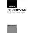 ONKYO TX7540 Instrukcja Obsługi