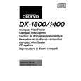 ONKYO DX-1400 Instrukcja Obsługi