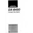 ONKYO DX6450 Instrukcja Obsługi