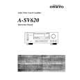 ONKYO A-SV620 Instrukcja Obsługi