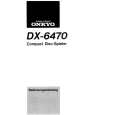 ONKYO DX-6470 Instrukcja Obsługi