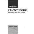 ONKYO TXSV515PRO Instrukcja Obsługi