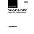 ONKYO DXC909 Instrukcja Obsługi