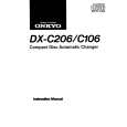 ONKYO DXC106 Instrukcja Obsługi