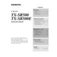 ONKYO TXSR500 Instrukcja Obsługi