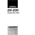 ONKYO DX230 Instrukcja Obsługi