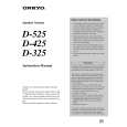 ONKYO D-325 Instrukcja Obsługi