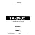 ONKYO TA-2900 Instrukcja Obsługi