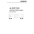 ONKYO A-SV210 Instrukcja Obsługi