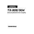 ONKYO TX-904 Instrukcja Obsługi