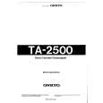 ONKYO TA-2500 Instrukcja Obsługi