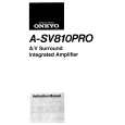 ONKYO A-SV810PRO Instrukcja Obsługi