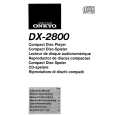 ONKYO DX-2800 Instrukcja Obsługi